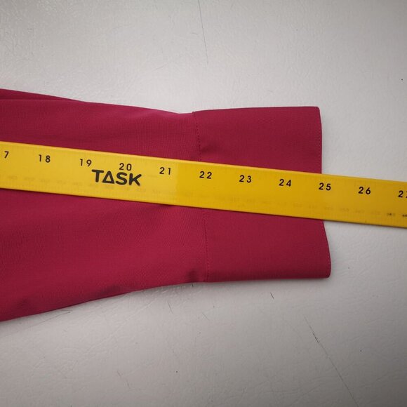 Penningtons Ladies Size 22 Dark Pink Button Front V-neck Long Sleeves Blouse - Picture 9 of 10